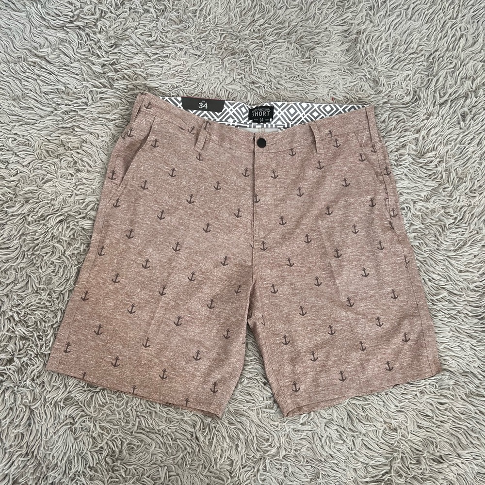 Multi-Functional Short Anchor khaki Print ‎ Size 34